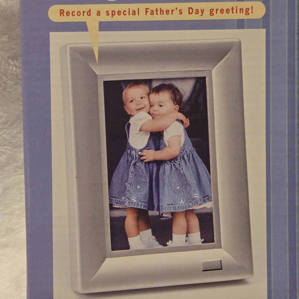 NWT Vintage Fathers Day Theme Talking Picture Frame